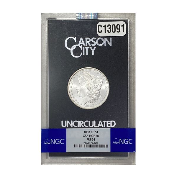 1883-CC Morgan Silver Dollar NGC MS64