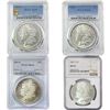 1880-1889 [4 Coins] Morgan Silver $ PCGS/NGC AU/MS