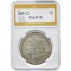 1889-CC Morgan Silver Dollar PGA XF40