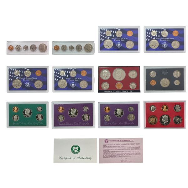 1971-1994 GEM BU US Proof and Mint Set Lot [56 Coins]