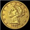 Image 1 : 1897-S Gold $5 Liberty Head Half Eagle NEARLY UNCIRCULATED