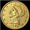 1901-S Gold $5 Liberty Head Half Eagle NEARLY UNCIRCULATED