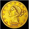 1882-S Gold $5 Liberty Head Half Eagle NEARLY UNCIRCULATED
