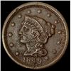 1849 Braided Hair Large Cent NEARLY UNCIRCULATED