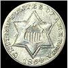 1854 Silver Three-Cent Piece UNCIRCULATED