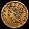 1857 Braided Hair Large Cent CLOSELY UNCIRCULATED