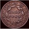 Image 2 : 1833 Copper Half Cent LIGHTLY CIRCULATED