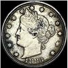 1883 Liberty Head Nickel w/Cents NEARLY UNCIRCULATED