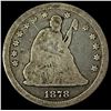 1878-CC Silver Seated Liberty Quarter LIGHTLY CIRCULATED