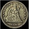 1876-CC Silver Seated Liberty Quarter LIGHTLY CIRCULATED