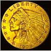 1908 Indian Head $2.5 Gold Quarter Eagle CHOICE AU