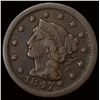 1847 Braided Hair Large Cent LIGHTLY CIRCULATED