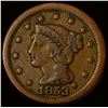 1853 Braided Hair Large Cent LIGHTLY CIRCULATED