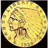 1929 Indian Head $2.50 Gold Quarter Eagle UNCIRCULATED