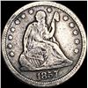 1857 Seated Liberty Silver Quarter LIGHTLY CIRCULATED