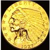 1927 Indian Head Gold $2.50 Quarter Eagle UNCIRCULATED
