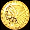 1925-D Indian Head $2.50 Gold Quarter Eagle UNCIRCULATED