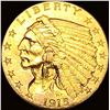 1915 Indian Head Gold $2.50 Quarter Eagle UNCIRCULATED
