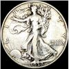 1938-D Silver Half Dollar Walking Liberty LIGHTLY CIRCULATED