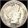 Image 1 : 1901-S Silver Barber Dime NICELY CIRCULATED
