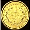 Image 2 : 1853 Gold $1 Liberty Head Type 1 NICELY CIRCULATED