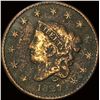 Image 1 : 1827 Coronet Head Large Cent CLOSELY UNCIRCULATED