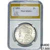 Image 1 : 1891 Morgan Silver Dollar PGA MS65+