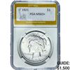 1921 Silver Peace Dollar PGA MS63+