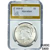 1926-S Silver Peace Dollar PGA MS64