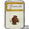 1880 Indian Head Cent PGA PR66 Red Cameo