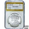 1885-O Morgan Silver Dollar PGA MS65