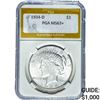 1934-D Silver Peace Dollar PGA MS63+