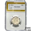 1914 Barber Quarter PGA MS64