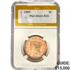 1840 Braided Hair Large Cent PGA MS64 RED