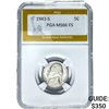 1943-S Silver Jefferson Nickel PGA MS66 FS