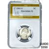 1942-S Silver Jefferson Nickel PGA MS66 FS