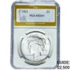 1921 Silver Peace Dollar PGA MS64+