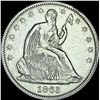1863 Seated Liberty Half Dollar CHOICE AU