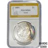 Image 1 : 1885 Morgan Silver Dollar PGA MS64 Toned