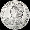 Image 1 : 1831 Capped Bust Half Dollar NEARLY UNCIRCULATED