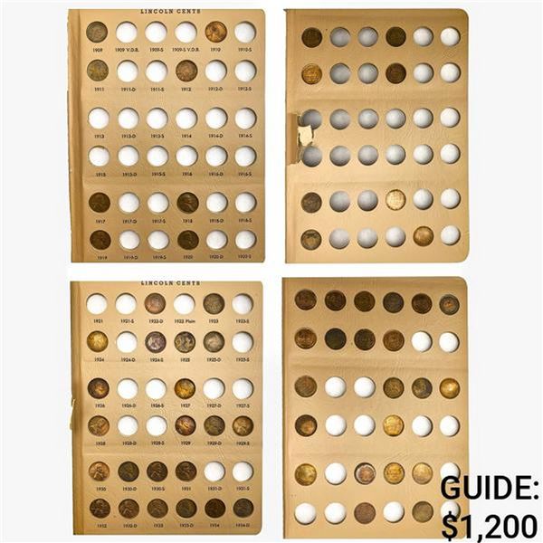 1909-1998 [216 Coins] Lincoln Cent Album