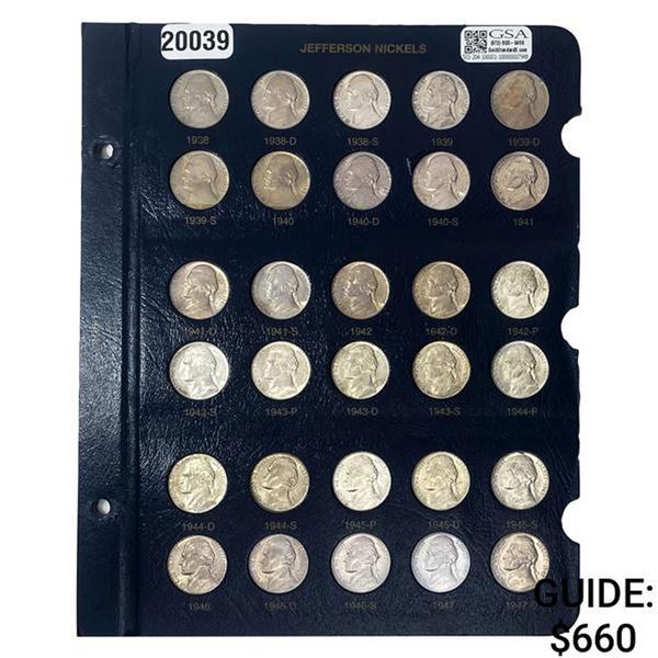 1938-2003 Jefferson Nickels Album [180] Coins