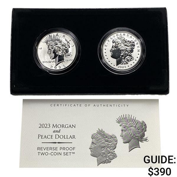 2023 Morgan & Peace Dollar Reverse Proof Set