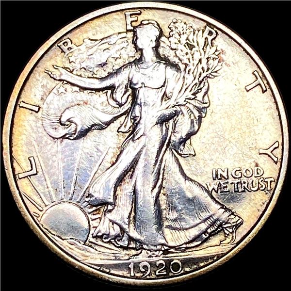 1920-S Silver Half Dollar Walking Liberty LIGHTLY CIRCULATED
