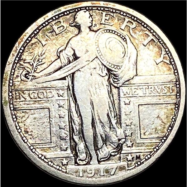 1917 Type 1 Standing Liberty Quarter LIGHTLY CIRCULATED