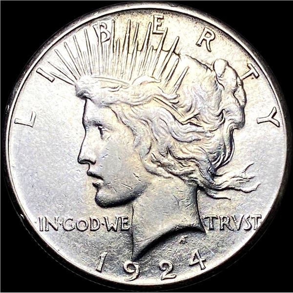 1924-S Silver Peace Dollar CLOSELY UNCIRCULATED