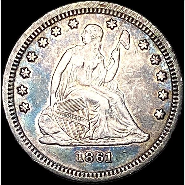 1861 Seated Liberty Quarter CLOSELY UNCIRCULATED
