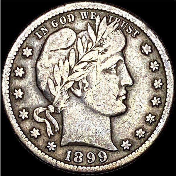 1899-O Silver Barber Quarter LIGHTLY CIRCULATED