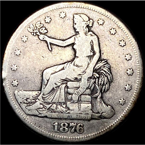 1876-CC Silver Trade Dollar NICELY CIRCULATED