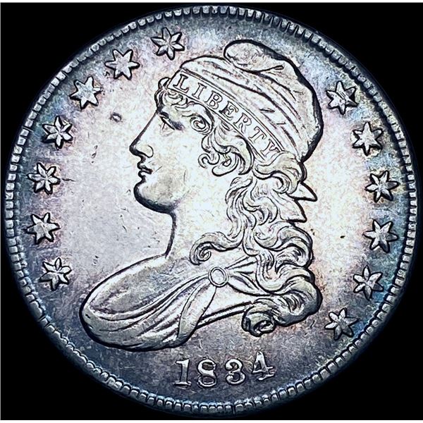 1834 Capped Bust Half Dollar CHOICE AU